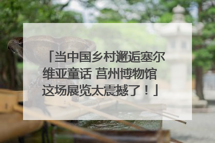 当中国乡村邂逅塞尔维亚童话 莒州博物馆这场展览太震撼了！