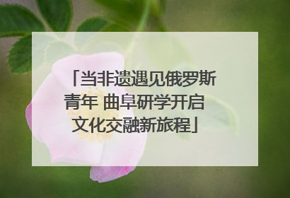 当非遗遇见俄罗斯青年 曲阜研学开启文化交融新旅程
