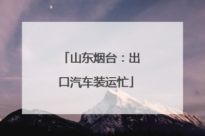 山东烟台：出口汽车装运忙