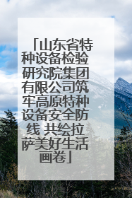 山东省特种设备检验研究院集团有限公司筑牢高原特种设备安全防线 共绘拉萨美好生活画卷