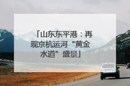 山东东平港：再现京杭运河“黄金水道”盛景