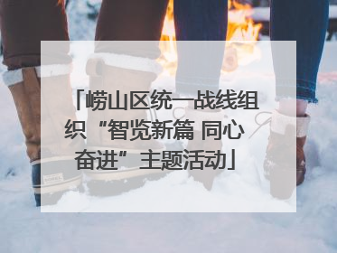 崂山区统一战线组织“智览新篇 同心奋进”主题活动