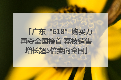 广东“618”购买力再夺全国榜首 荔枝销售增长超5倍卖向全国