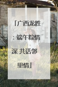 广西龙胜：端午粽情深 共话邻里情