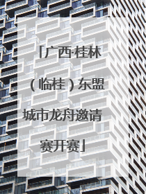 广西·桂林（临桂）东盟城市龙舟邀请赛开赛
