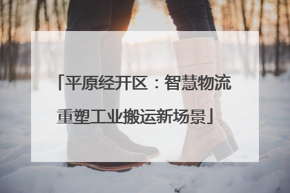 平原经开区：智慧物流重塑工业搬运新场景