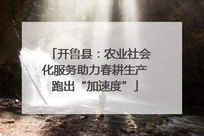 开鲁县：农业社会化服务助力春耕生产跑出“加速度”