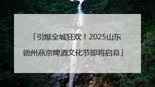 引爆全城狂欢！2025山东德州燕京啤酒文化节即将启幕