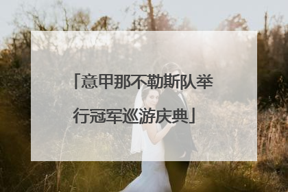 意甲那不勒斯队举行冠军巡游庆典