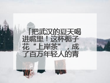 把武汉的夏天喝进嘴里！这杯栀子花“上岸茶”，成了百万年轻人的青春暗号