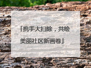 携手大扫除，共绘美丽社区新画卷