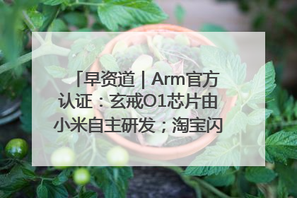 早资道｜Arm官方认证：玄戒O1芯片由小米自主研发；淘宝闪购联合饿了么日订单超4000万