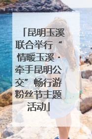 昆明玉溪联合举行“情暖玉溪・牵手昆明公交”畅行游粉丝节主题活动