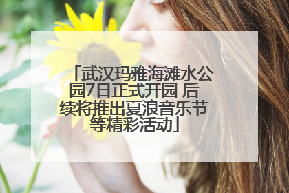 武汉玛雅海滩水公园7日正式开园 后续将推出夏浪音乐节等精彩活动