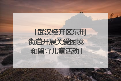 武汉经开区东荆街道开展关爱困境和留守儿童活动