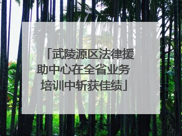 武陵源区法律援助中心在全省业务培训中斩获佳绩