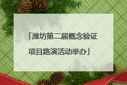潍坊第二届概念验证项目路演活动举办