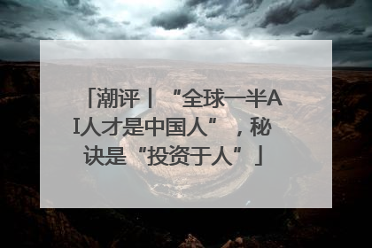 潮评丨“全球一半AI人才是中国人”，秘诀是“投资于人”
