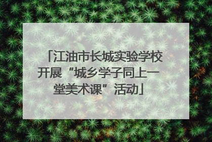 江油市长城实验学校开展“城乡学子同上一堂美术课”活动
