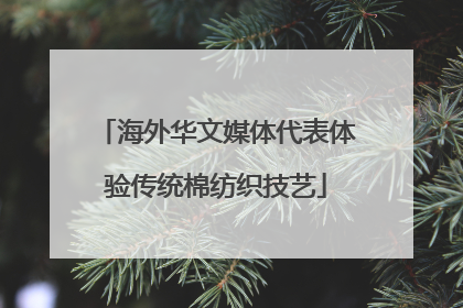 海外华文媒体代表体验传统棉纺织技艺