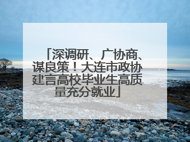 深调研、广协商、谋良策！大连市政协建言高校毕业生高质量充分就业