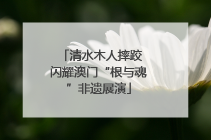 清水木人摔跤 闪耀澳门“根与魂”非遗展演