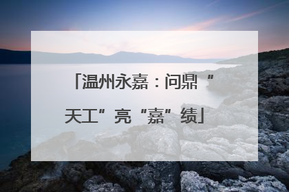 温州永嘉：问鼎“天工”亮“嘉”绩