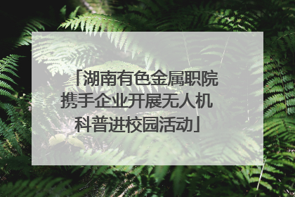 湖南有色金属职院携手企业开展无人机科普进校园活动