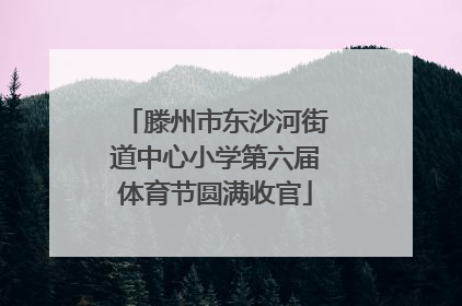 滕州市东沙河街道中心小学第六届体育节圆满收官
