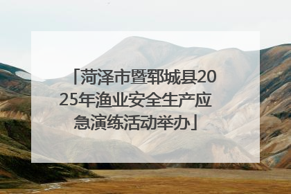 菏泽市暨郓城县2025年渔业安全生产应急演练活动举办