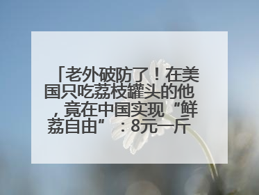 老外破防了！在美国只吃荔枝罐头的他，竟在中国实现“鲜荔自由”：8元一斤敞开吃！