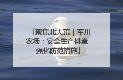 聚焦北大荒｜军川农场：安全生产排查 强化防范措施