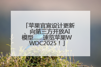 苹果官宣设计更新、向第三方开放AI模型……速览苹果WWDC2025！