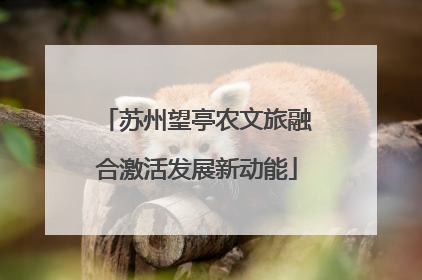 苏州望亭农文旅融合激活发展新动能