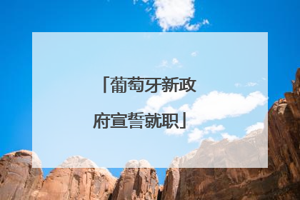 葡萄牙新政府宣誓就职