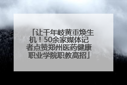 让千年岐黄重焕生机！50余家媒体记者点赞郑州医药健康职业学院职教高招