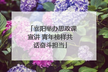 襄阳举办思政课宣讲 青年榜样共话奋斗担当