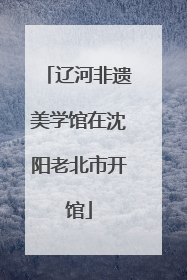 辽河非遗美学馆在沈阳老北市开馆