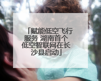 赋能低空飞行服务 湖南首个低空智联网在长沙县启动