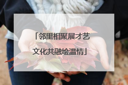 邻里相聚展才艺 文化共融绘温情