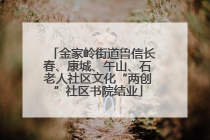 金家岭街道鲁信长春、康城、午山、石老人社区文化“两创”社区书院结业