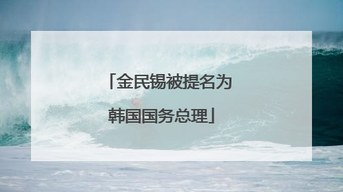 金民锡被提名为韩国国务总理