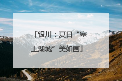 银川：夏日“塞上湖城”美如画