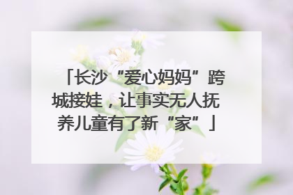 长沙“爱心妈妈”跨城接娃，让事实无人抚养儿童有了新“家”