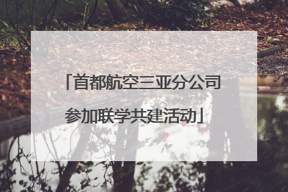 首都航空三亚分公司参加联学共建活动
