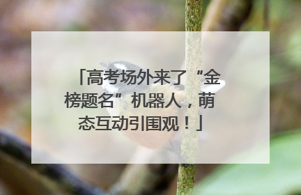 高考场外来了“金榜题名”机器人，萌态互动引围观！