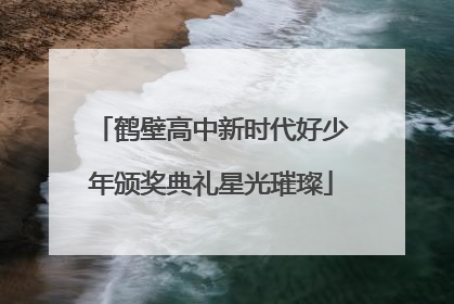 鹤壁高中新时代好少年颁奖典礼星光璀璨