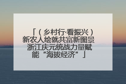 （乡村行·看振兴）新农人绘就共富新图景 浙江庆元统战力量赋能“海拔经济”