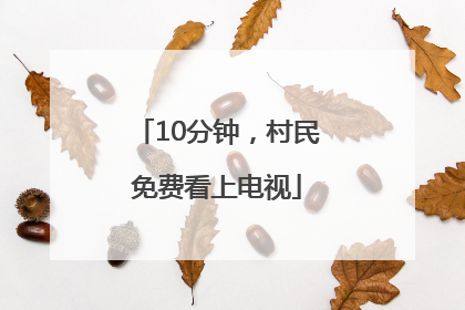 10分钟，村民免费看上电视