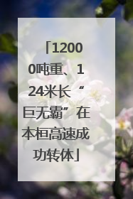 12000吨重、124米长“巨无霸”在本桓高速成功转体